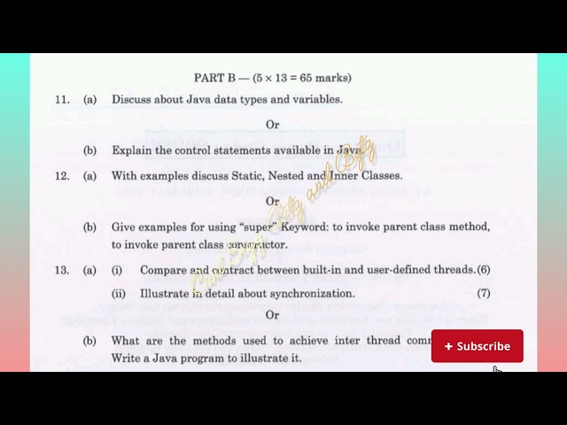 CS3391 Object Oriented Programming|Anna University question paper May 2025# 