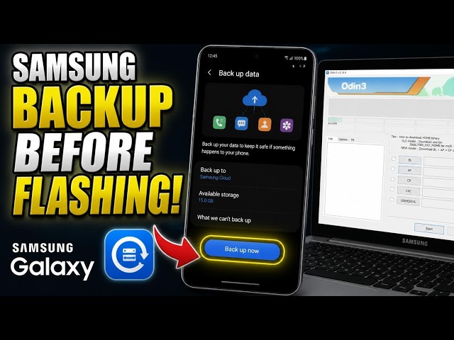How to backup Android before flashing with Odin - Step By Step
