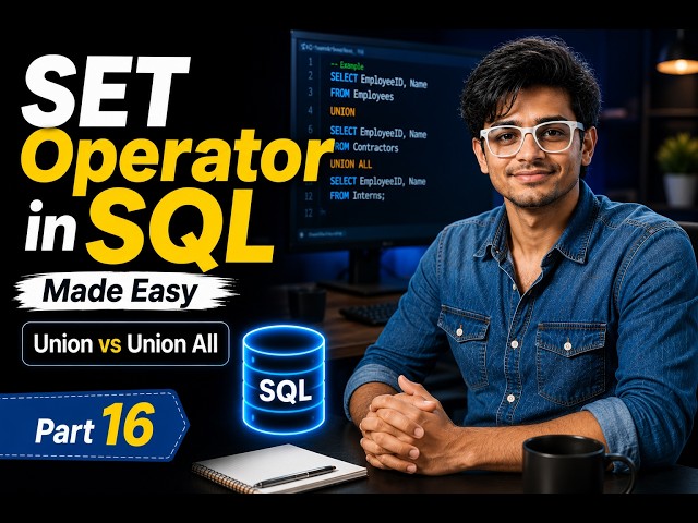 Learn SQL Set Operators in 15 Minutes | UNION vs UNION ALL | Part 16