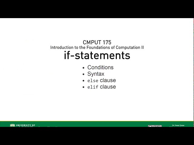 03 if statements—CMPUT 175
