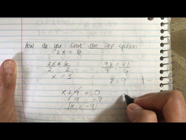 How do you solve one step equation/math homework help