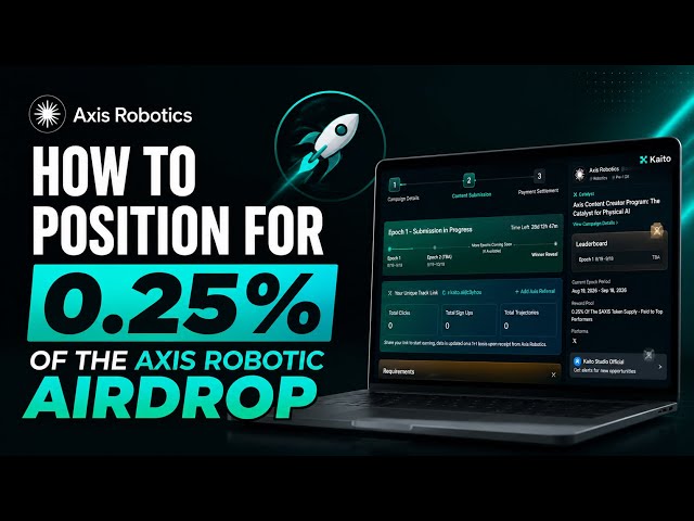 How to grab a share of the 0.25% of Axis Robotics Airdrop on Kaito Katalyst