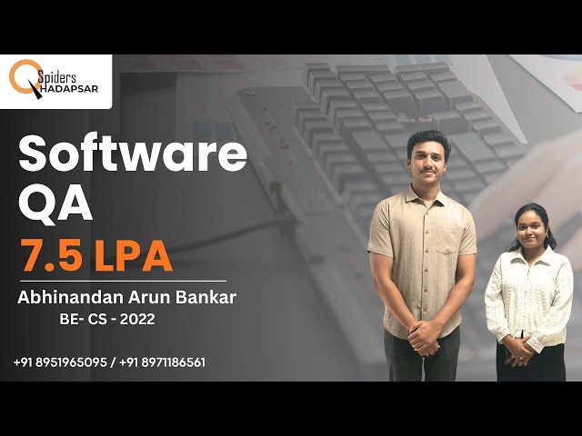 Another Big Placement Success | Software QA | 7.5 LPA | QSpiders Hadapsar