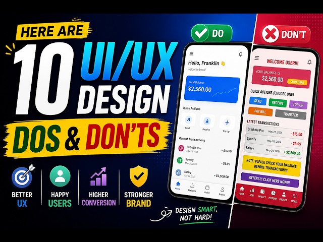 Here are 10 UI/UX Design Dos & Don’ts