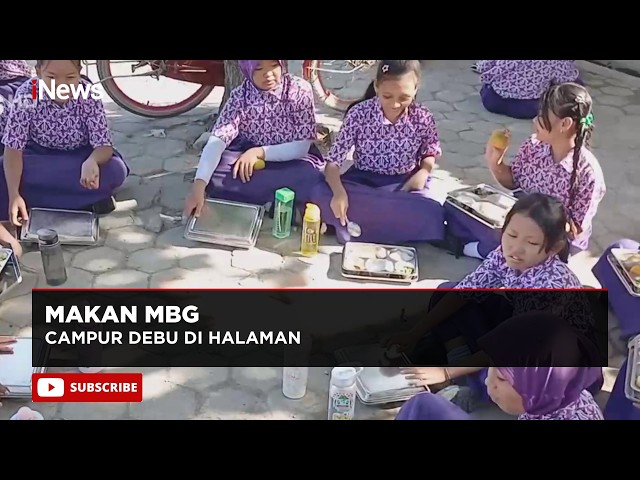 School Damaged, Students Forced to Eat in Schoolyard