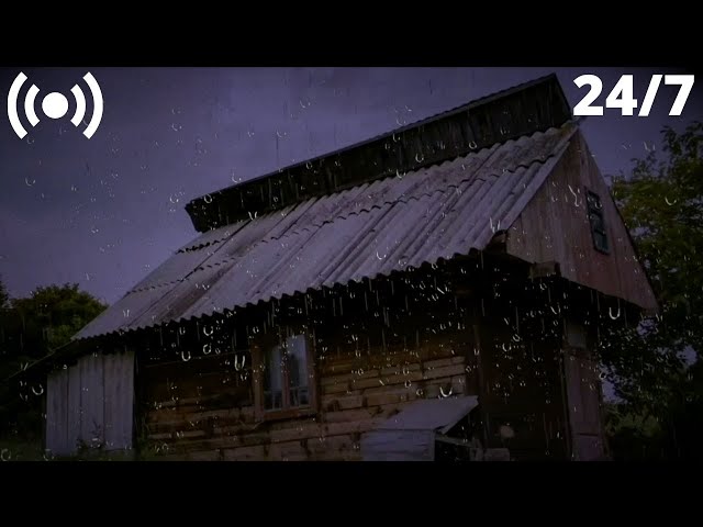 Rain Sounds on Tin Roof | Relaxing Rain Drops & Thunderstorm Sounds for Sleeping FAST & Insomnia
