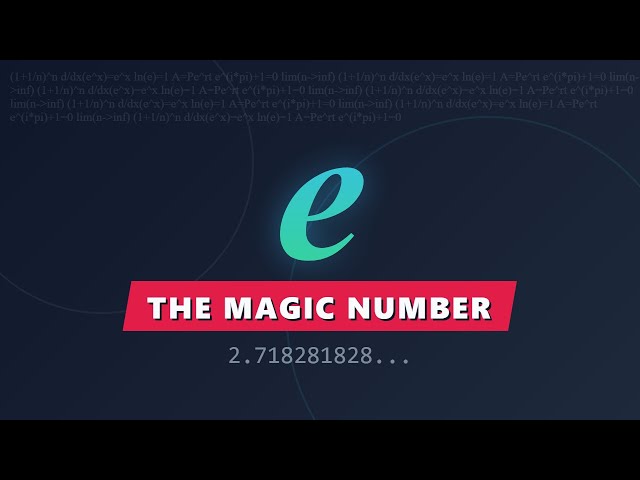 What is e? The Natural Base Explained Simply (Euler's Number)