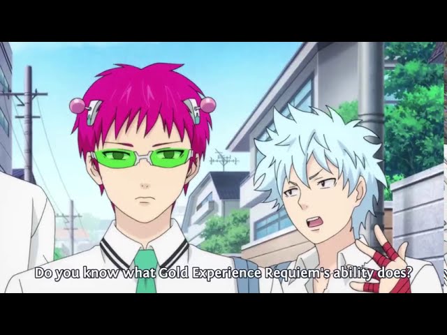 The Disastrous Life of Saiki K. Makes a JoJo reference
