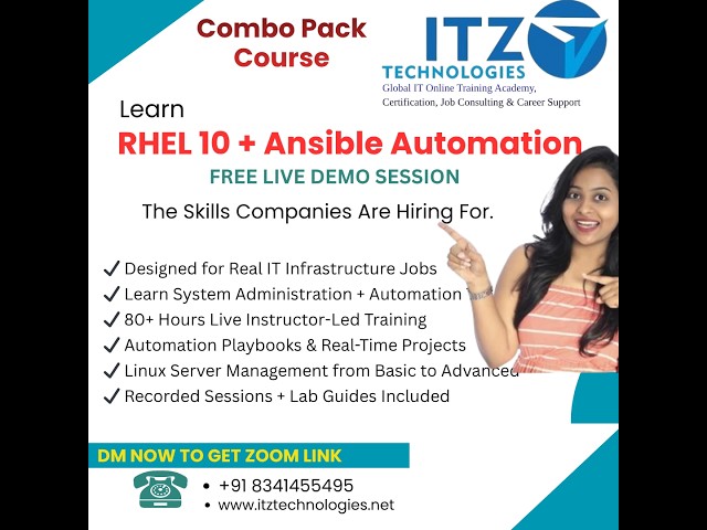 Linux + AI Administration Day 4 RHEL 10 for Beginners and Prof Balachandar Raj | ITZ Technologies