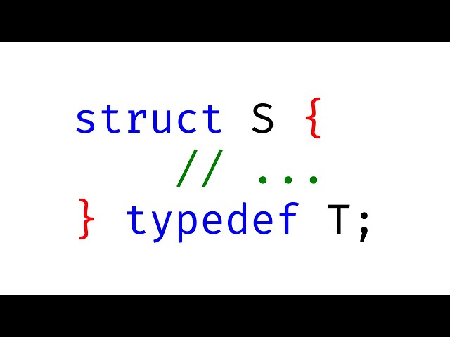 C typedef struct