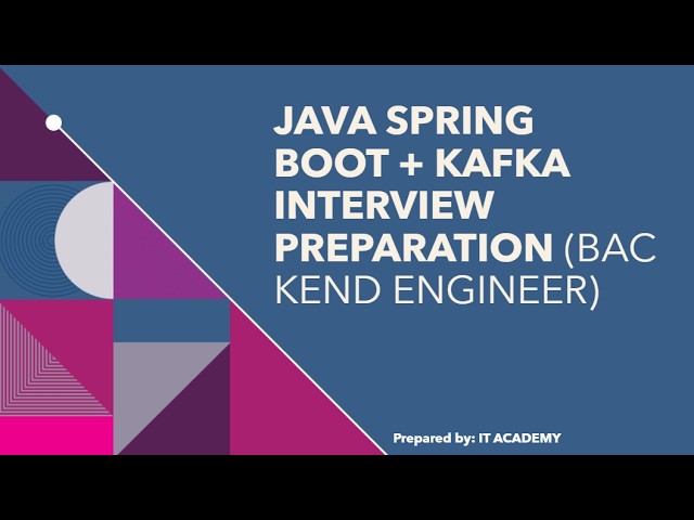 Java Spring Boot + Kafka Interview Preparation | Complete Q&A Guide (Backend Engineer)