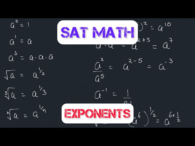 Exponents, SAT Math: Concept and problems #sat #math #geometry #triangles #mathhelp