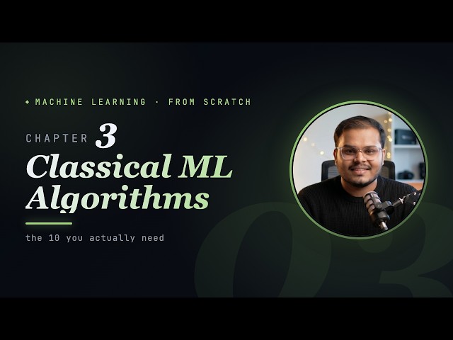 Machine Learning From Scratch · Chapter 3 — Classical ML Algorithms (and When to Beat a Neural Net)