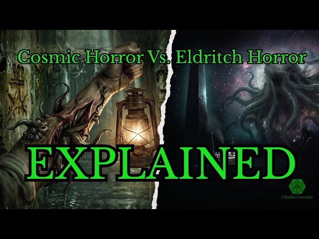 What is the difference between Cosmic and Eldritch Horror? From Old English to Lovecraft