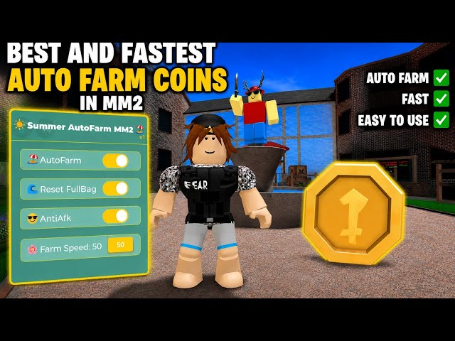 🏝️BEST AND FASTEST AUTO FARM COINS | IN MM2 SUMMER 🌞