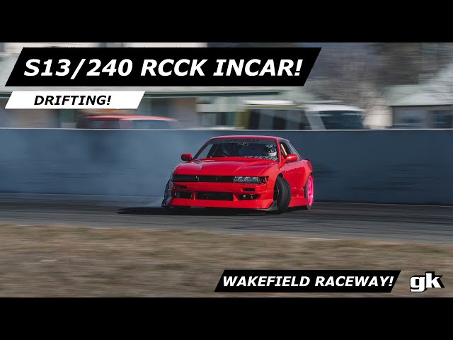 S13 SILVIA Gktech Roll Centre Correction Kit / In-car drifting at Wakefield Raceway!