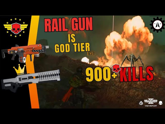 HELLDIVERS 2:God Tier Rail Gun|Super Helldive Difficulty