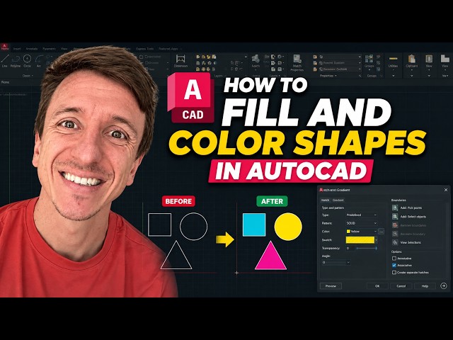 How To Fill And Color Shapes In AutoCAD (2026)