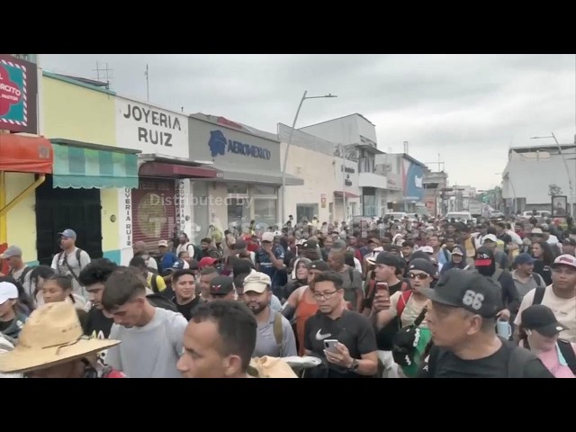 Migrant caravan sets out from southern Mexico amid asylum delays and unemployment