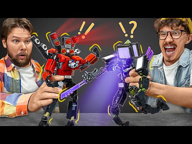 Membuat 3 Titan Skibidi Terhebat: Speakerman Lego Titan, Cameraman yang Di-upgrade, dan TV Man! 🤖🦾