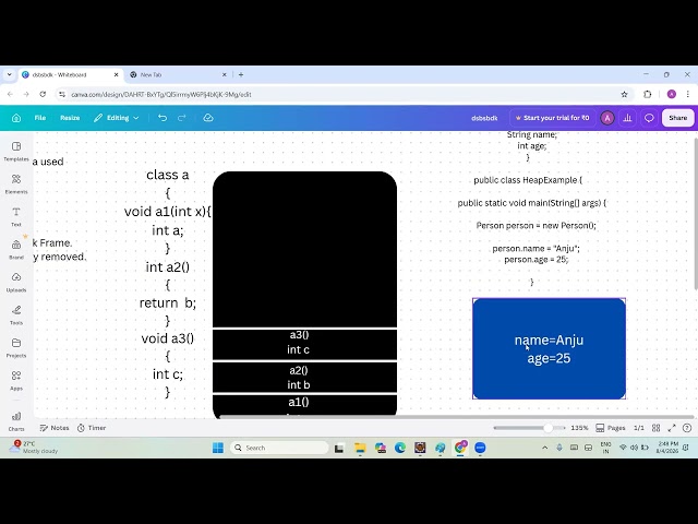 # stack and heap memory in java