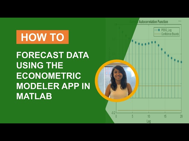 How to Forecast Data Using the Econometric Modeler App in MATLAB​