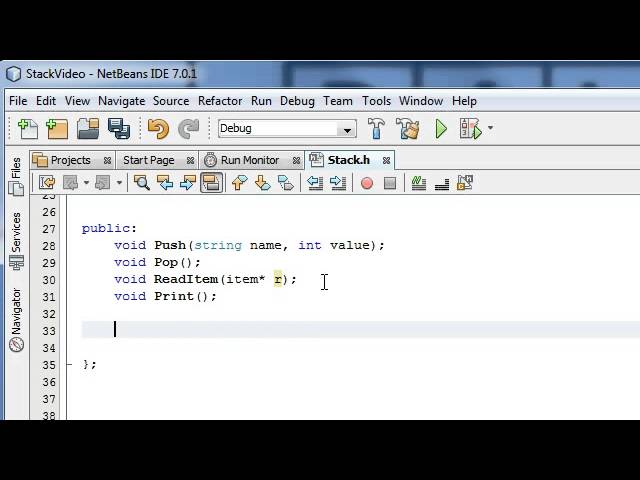 How to Create a Stack Class Project - ( Part 3 ) - Defining the Public Section of the Class
