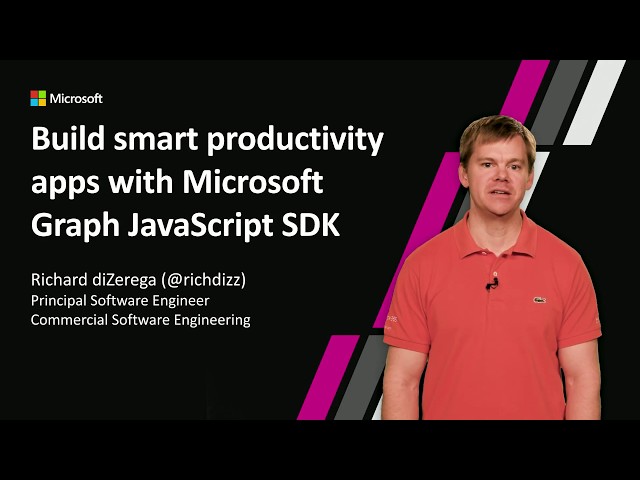 Build smart productivity apps with Microsoft Graph JavaScript SDK