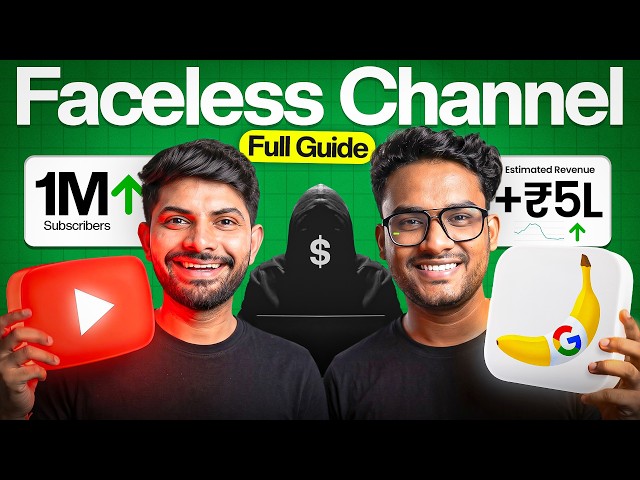 How to Create 1,00,000/month Faceless Video Channel with FREE AI Tools?
