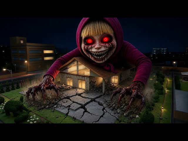 GIANT HANTU MASHA Appeared in Front of the House 😱| Sakura School Simulator