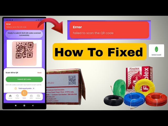 How to scan Finolex cables wire Cables Qr || Finolex points Redeem Kaise Kare || 