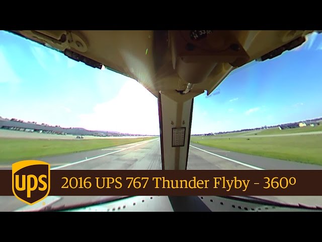 2016 UPS 767 Thunder Over Louisville Flyby - 360º