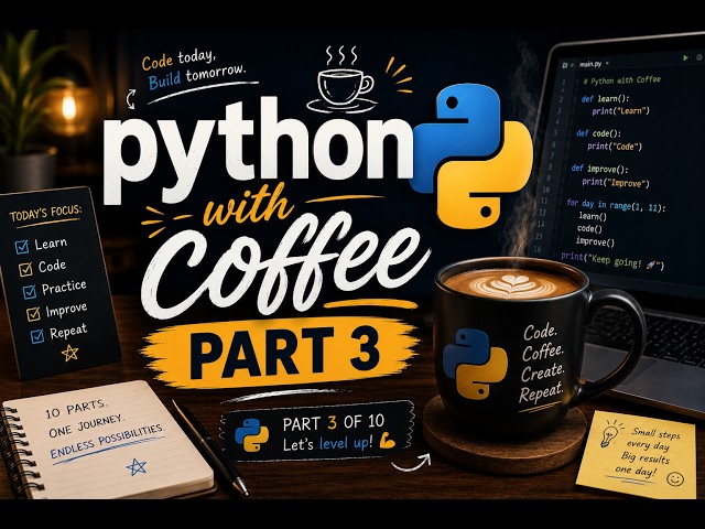 Learn Python with me 😎☕......