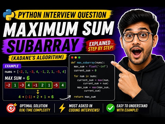 Stop Brute-Forcing the Maximum Subarray Problem!