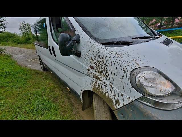 ASMR Mud Stuck Traction: Engine Revs & Tire Spin 🥴 Woman Driving Manual Car  & Stuck 
