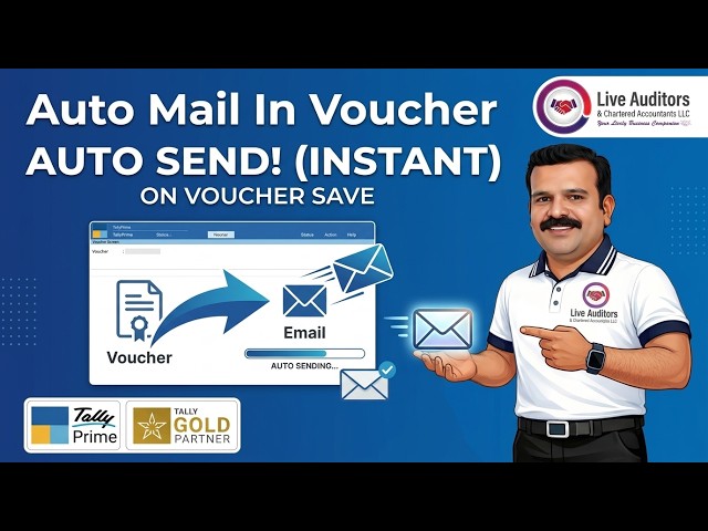 Tally Customization TDL Demo - Auto Mail In Voucher
