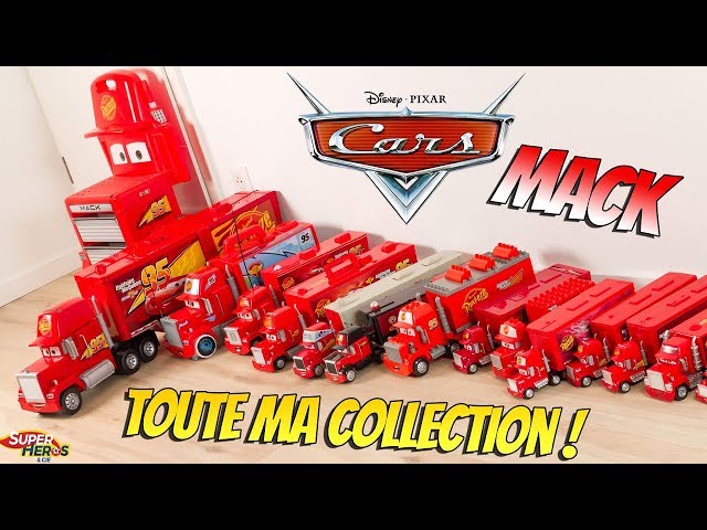 Disney Cars Mack truck colección enorme juguetes unboxing rayo McQueen