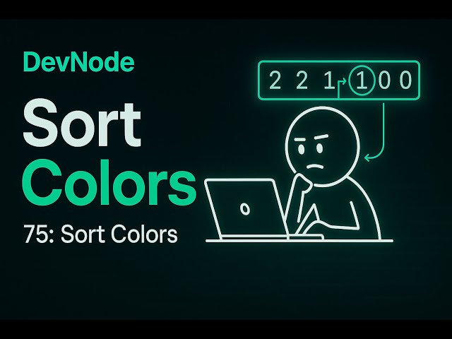 Sort Colors | LeetCode 75 | DSA | LeetCode