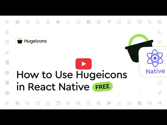 How to use Hugeicons in React Native for Free