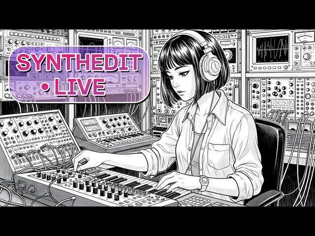 SynthEdit Dev Live 🔴 Dream Synth Customization + DRAWABLE OSC, ADSR, FILTER, LFO !