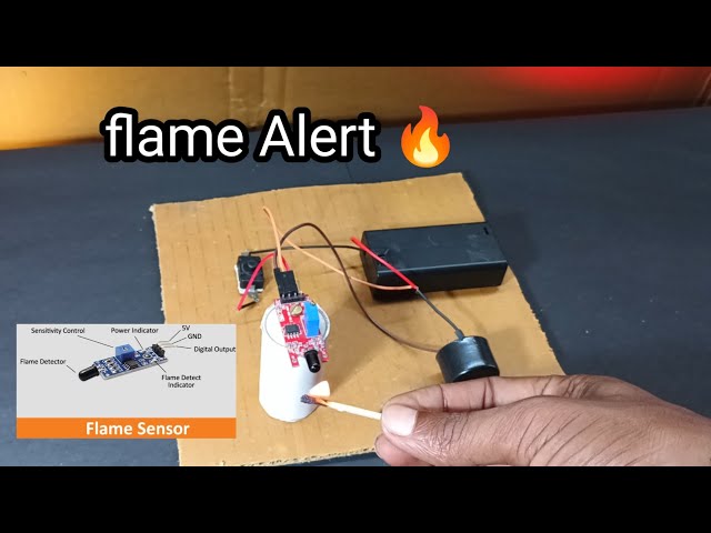 Flame Alert System Without Arduino or Microcontroller | Simple Fire Alarm Electronics Project