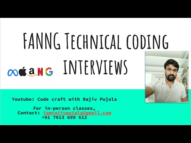 Learn about MAANG Coding Technical Interviews