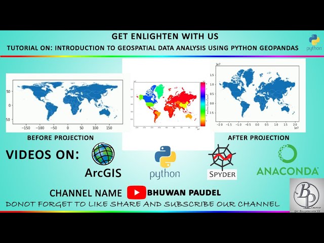 Introduction to Geospatial Data analysis using Python Geopandas || ARCGIS || PYTHON || GEOPANDAS