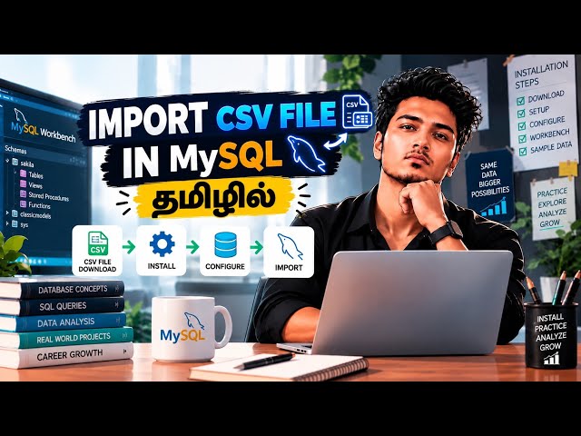 Import CSV File in MySQL in Tamil | SQL Episode 3 | Data Analytics in Tamil 