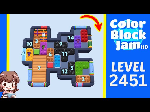 Color Block Jam Level 1541 (2451) Solution Walkthrough