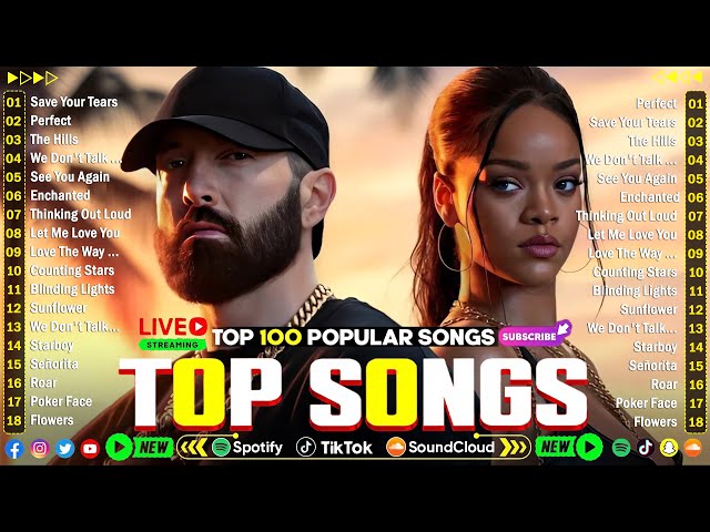 Adele, Taylor Swift, Rihanna, Ariana Grande, Bruno Mars, Maroon 5 🎇 Billboard Top 50 This Week