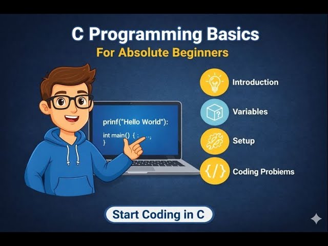 Programming in C – Full Course in English | Basics for Beginner Problems