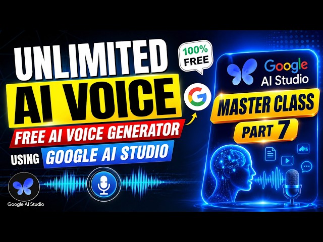Best Free AI Voice Generator 2026 🔥 | Google AI Studio Voice Generator | Free Unlimited AI Voice