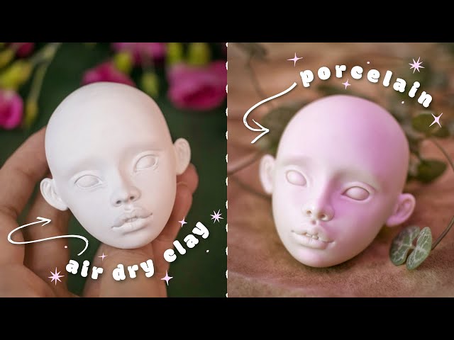 How To Sculpt a BJD Head From Air-Dry Clay And Cast It In Porcelain