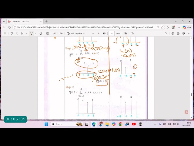 Linear Convolution  Dr A SundarRaj